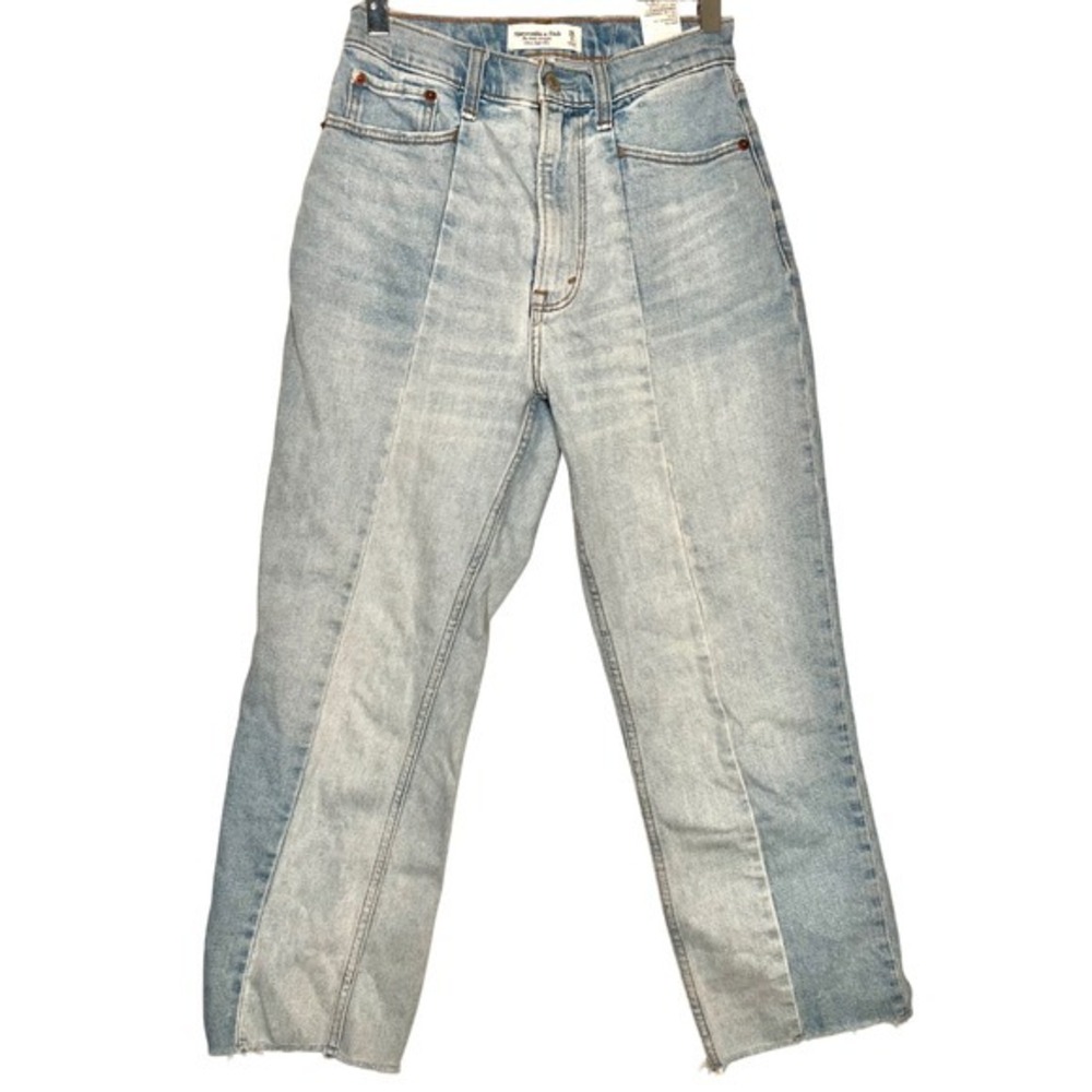 Abercrombie Fitch‎ Ultra High Rise Ankle Straight Curve Love Jeans Light Wash 26
